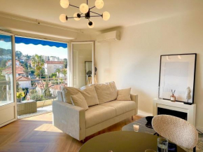 3 pièces ensoleillées vue jardin au 6ème étage, 12 min centre Cannes